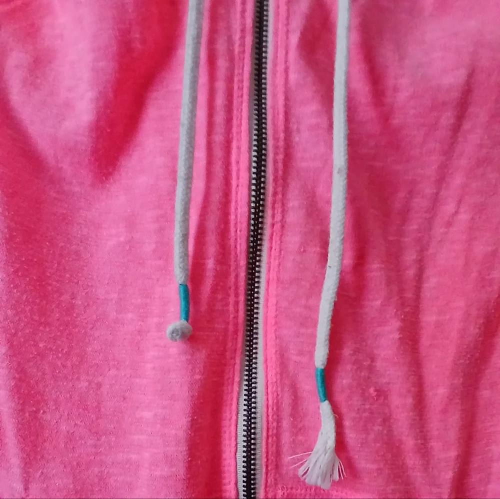 🧡🌼🩷Pink/Orange Zip-Up Hoodie🩷🌼🧡 - Picture 6 of 7